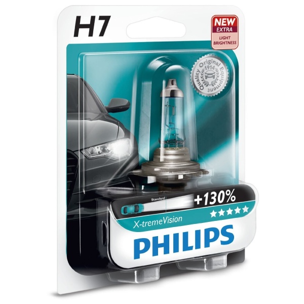 Bec Philips H7 12V 55W Xtremevision +130% 12972XV+B1